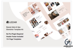 Lezar Beauty Salon & Spa Elementor Template Kit