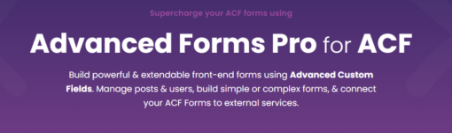 Advanced Forms Pro for ACF