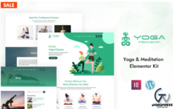 Yoga Meditation - Health and Fitness - Ready to Use Elementor Kit(m)