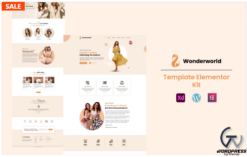 Wonderworld - Fashion, Clothes and Modeling Elementor Template Kit(m)