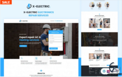 X-Electric Services Elementor Landing Page Template(m)