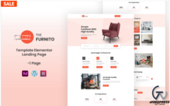The Furnito - Furniture Services Ready to use Elementor Template Landing Page(m)