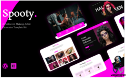 Spooty - A Halloween Makeup Artist Elementor Template Kit(m)