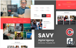 Savy - Digital Agency Elementor Kit(m)