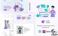 Study Center Education Ready to Use Elementor Kit(m)