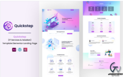 Quickstep IT Services Ready to use Elementor Landing Page(m)
