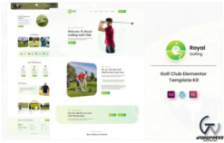 Royal Golfing - Golf Club Ready to Use Elementor Template Kit(m)