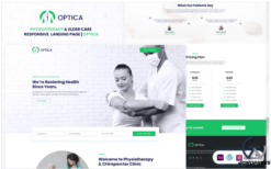 Optica - Medical Services Ready to use Elementor Template(m)