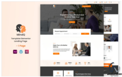 MindQ - Psychologists Ready to Use Elementor Landing Page(m)