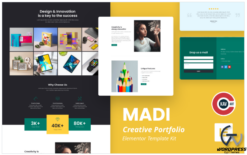 Madi - Creative Portfolio Elementor Kit(m)