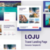 Loju – Travel Landing Page Elementor Template Kit(m) 3 17. 9