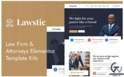 Lawstic- Lawyer Attorney Elementor Template Kit(m)