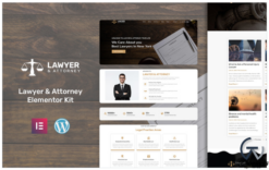 Lawyer & Attorney Law Firm - Law Elementor Kit(m)