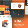 Kim - App Landing Page Elementor Kit Template(m) 3 5. 10