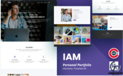 IAM - Personal Portfolio Elementor Kit(m)