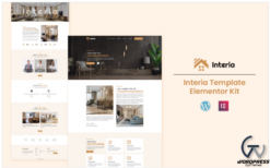 Interia - Architecture and Interior Design Services Elementor Template Kit(m)