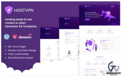 HOSTVPN - Hosting Company Ready to Use Elementor Kit(m)