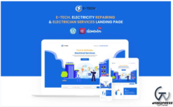 E-Tech Electric Services - Ready to use Elementor Template