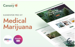 Canaxy - Elementor Pro Medical Marijuana Templates Kit
