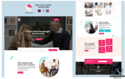 Brain Care - Psychology Therapy Service Ready to Use Elementor Template(m)