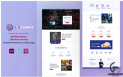 Bemechanics Ready to use Elementor Landing Page