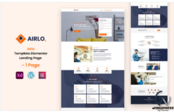 Airlo - Ac Services Ready to Use Elementor One-page Template(m)