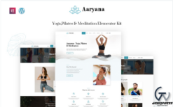 Aaryana Yoga - Helth & Fitness Ready to Use Elementor Kit(m)