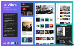 VIBRA - Music Store WooCommerce Theme
