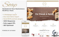 Soap - Handmade Art Store WooCommerce WordPress Theme