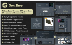 BulletCrew - Pistols, Guns, Firearms and Weapon Shop Woocommerce Elementor Theme