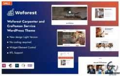 Woforest - Carpenter and Craftsman Service WordPress Theme