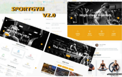 Wordpress Sport Landing Template Bootstrap Sportgym V2.0 - Cool Solution For Fitness And Not Only