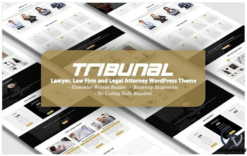 TRIBUNAL - Lawyer, Law Firm and Legal Attorney Landing Page WordPress Theme