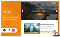 Vinson - Tour and Travel Landing Page WordPress Theme