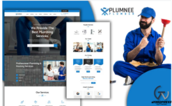 Tomaar-Plumnee Plumbing Services Landing Page WordPress Theme