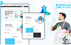 Tomaar-Winclean Cleaning Services Landing Page WordPress Theme