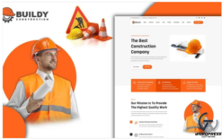 Tomaar Buildy Multipurpose Construction Landing Page WordPress Theme