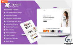 T Shirt Printing Store WordPress Theme
