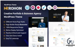 Rohon - Business Solution Creative Personal Portfolio WordPress Theme