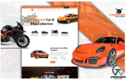 Powar-Carency Car And Automobile Showroom One Page WordPress Theme