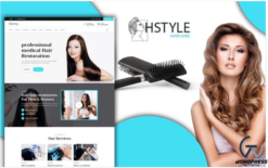Powar-Hstyle Beauty Salon Landing Page WordPress Theme