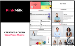 PinkMilk WordPress Theme – Creative And Clean Theme For Corporate Websites