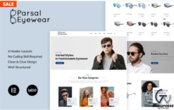 Parsal - Fashion Eyewear | Prescription Glasses & Sunglasses WordPress Theme