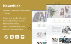 Nexavision - Multipurpose Website Builder using Elementor Wordpress Theme