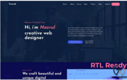 Nazrul - Personal Responsive WordPress Theme