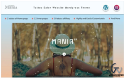 Mania - Tattoo Salon Website Wordpress Theme