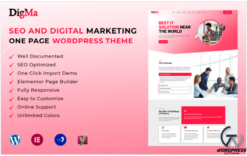 DigMa - SEO & Digital Marketing One Page Wordpress Theme