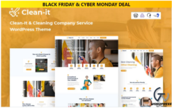 Cleanit Cleaning Company Service Responsive WordPress Theme