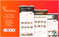 Chef's Cuisine - Responsive Recipe WordPress Theme