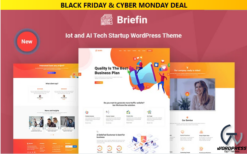 Briefin is an IoT and AI Tech Startup Responsive WordPress Theme